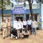 एमआयडीसी पोलिसांची कारवाई: हद्दपार गुन्हेगार जेरबंद  गावठी कट्टा, जिवंत काडतुस व धारदार कोयतासह तिघे पकडले