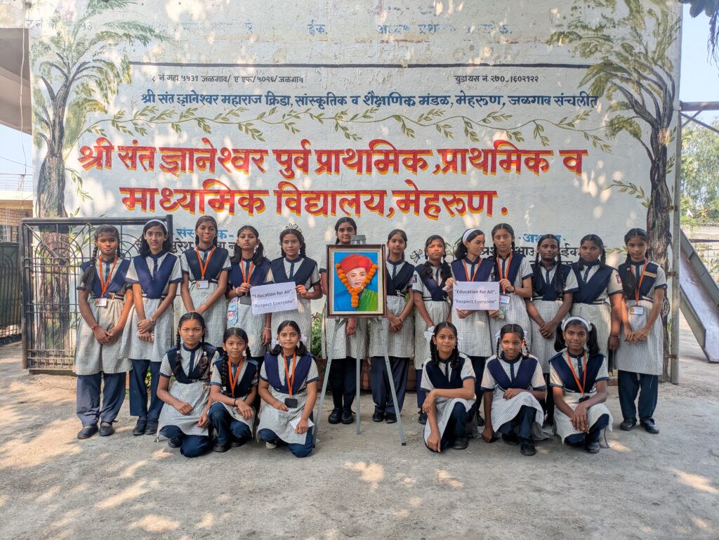 संत ज्ञानेश्वर विद्यालयात ज्योतिबा फुले पुण्यतिथीनिमित्त इंग्रजी वाचन उपक्रम 🎙️📚