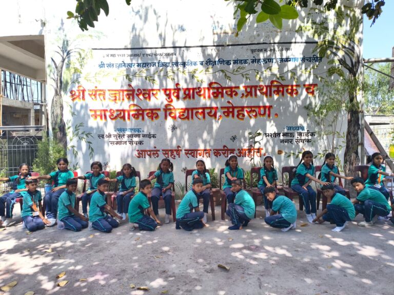 संत ज्ञानेश्वर विद्यालयात नारी शक्तीचा अनोखा सन्मान