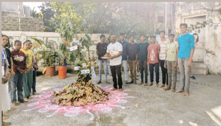 जंक फूड मुक्त होळीचा अनोखा संदेशसंत ज्ञानेश्वर विद्यालयाचा अभिनव उपक्रम